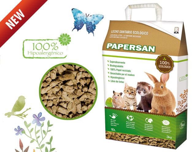 Litter ecológico para Furão, Gato e Roedores, 10 Lt