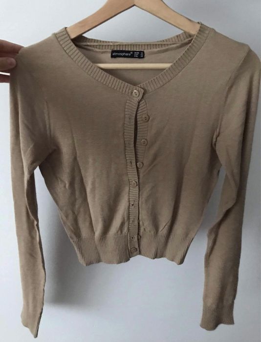 Casaco de malha camel