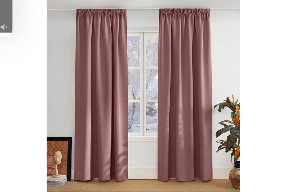 2 Pack Zasłony 140x245. Zaciemniające Termiczne Na Żabki