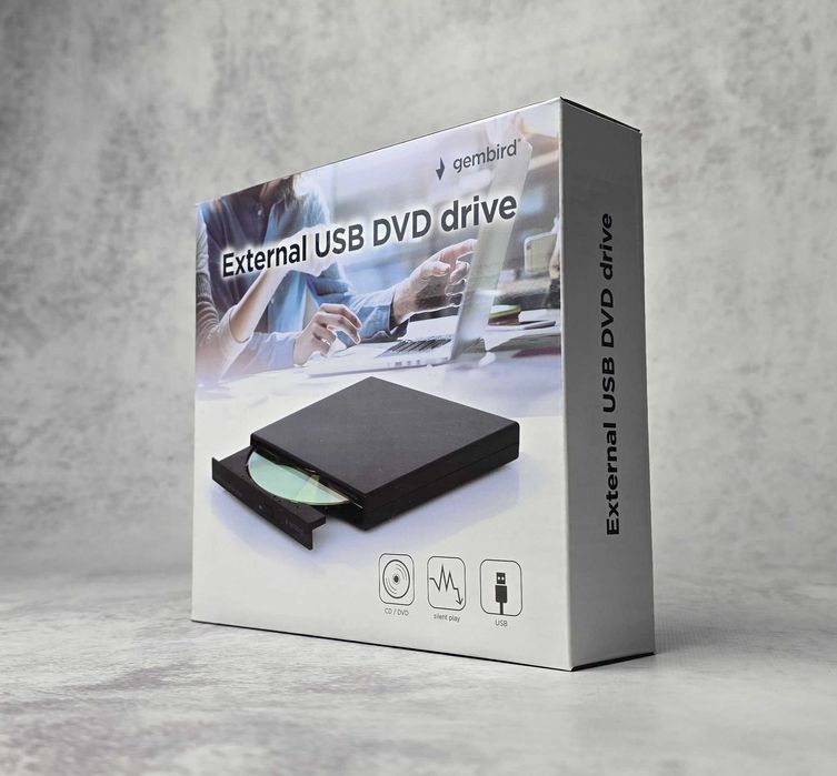 Зовнішній DVD привід Gembird DVD-USB-04 Новий!