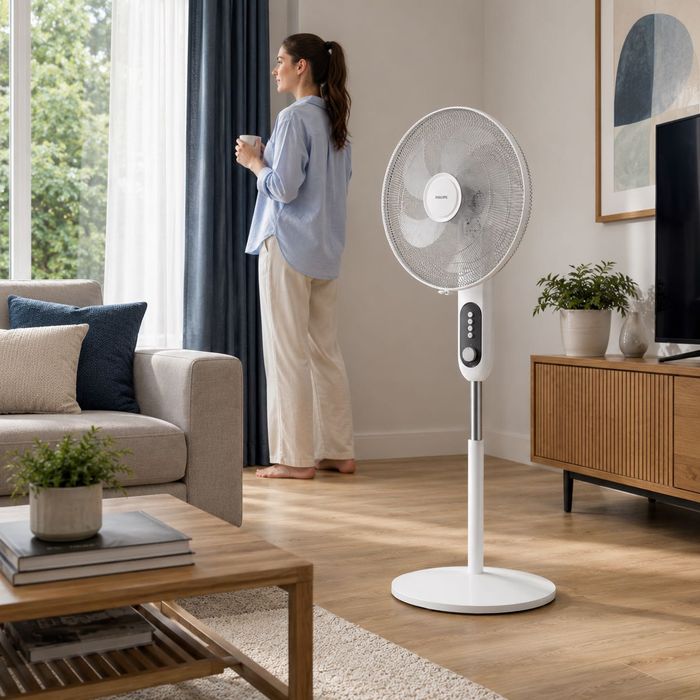 Wentylator stojący Philips CX1220/00 45 W 45 cm timer oscylacja 112–131 cm