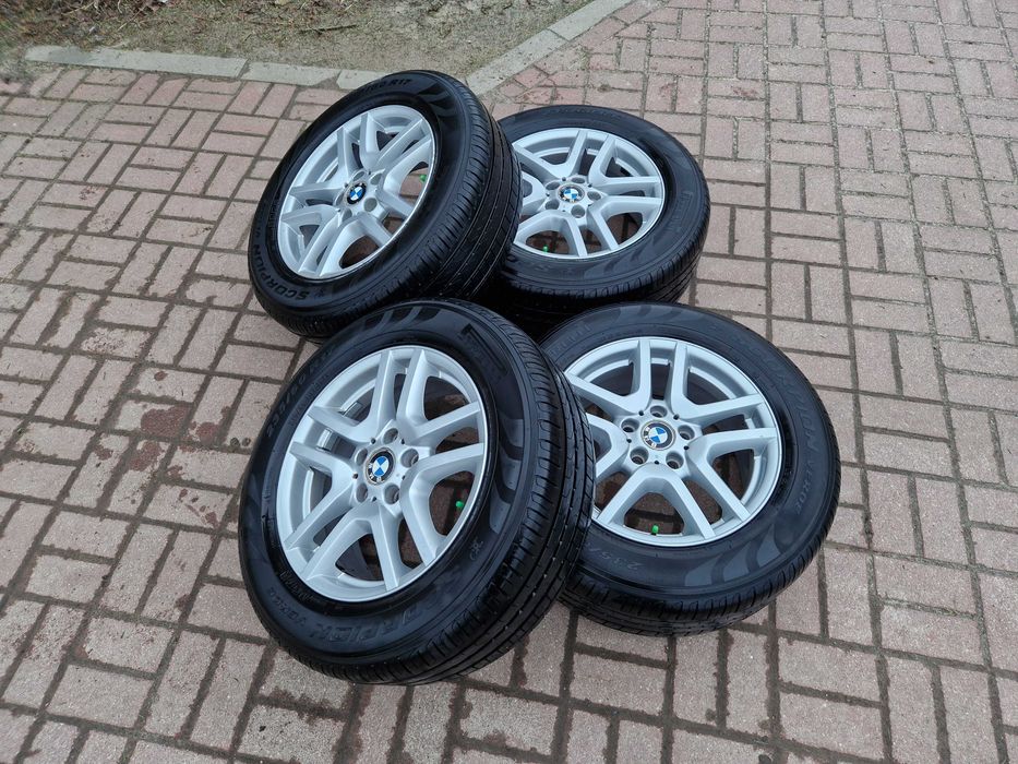 Komplet Kół Felgi 17 Cali 5x120 BMW X5 X3 E53 Opony PIRELLI LATO ET40