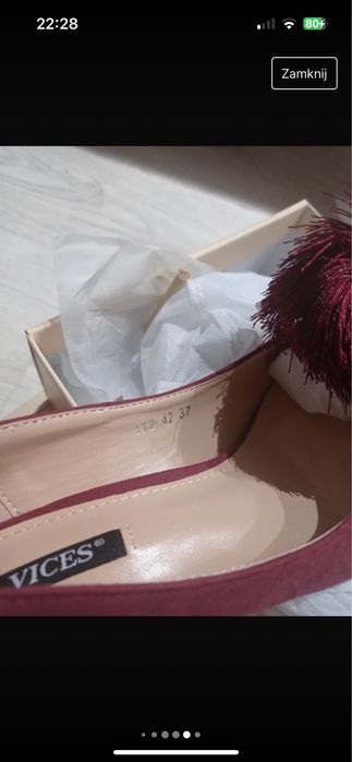 Borodowe szpilki nowe