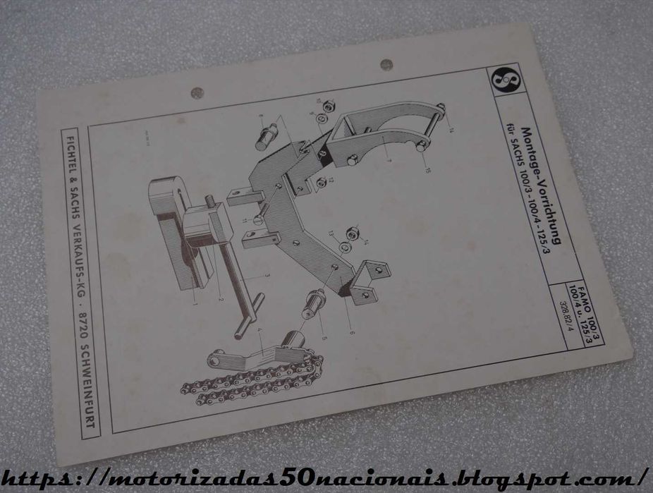 Sheets with Tool List for Sachs Engine Repair64741036961665126