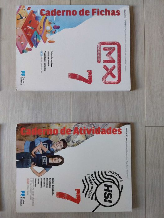 Livros de atividades/fichas 7ºano