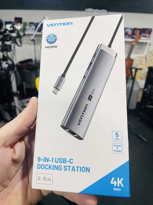 Vention 9-in-1 Hub / Docking Station64171750180225120