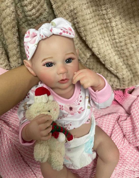 59) Кукла Реборн Младенец Anna Premium Class ВИНИЛ 44- 48СМ.