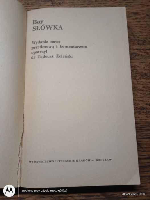 Boy słówka. 1983rw.