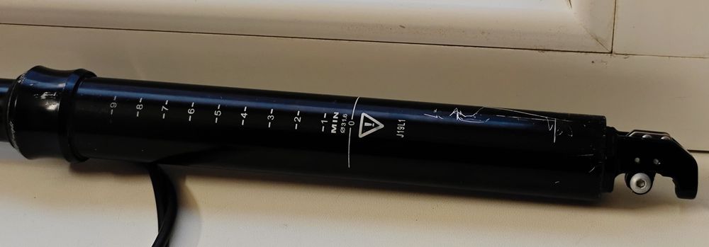 Підсиділ, дропер Tranzx від велосипеда Cube з виносною монеткою