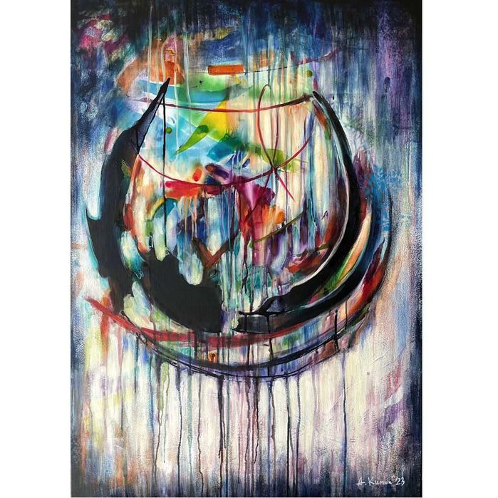 Obraz abstrakcyjny „Resistance”, 100×70 cm