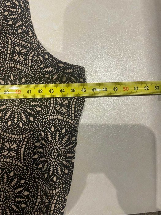 Kombinezon boho, złote dodatki, letni kombinezon rozmiar M