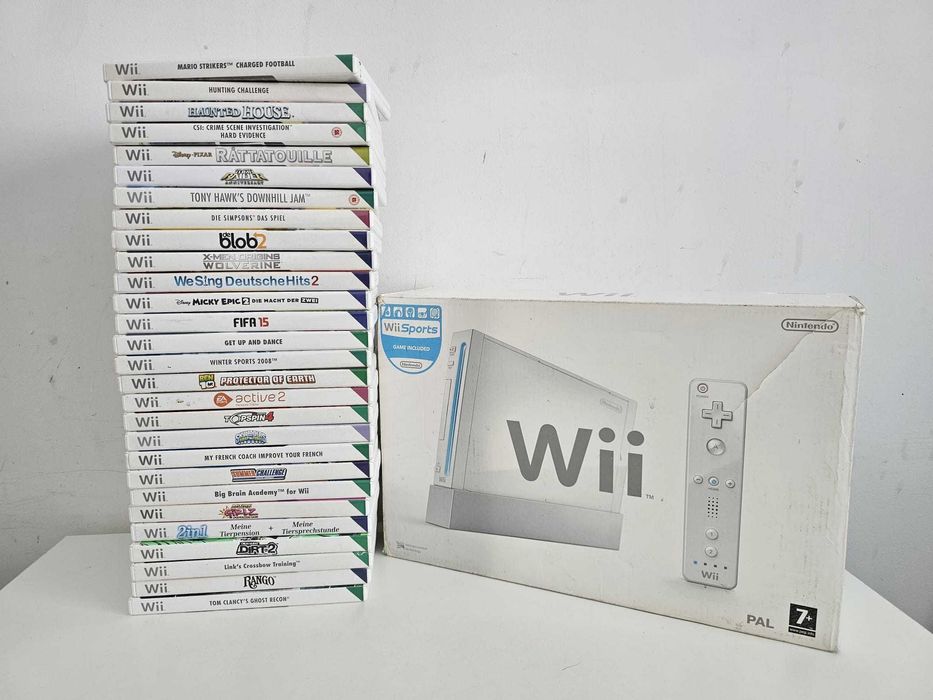 Nintendo Wii konsola + wielki zestaw gier