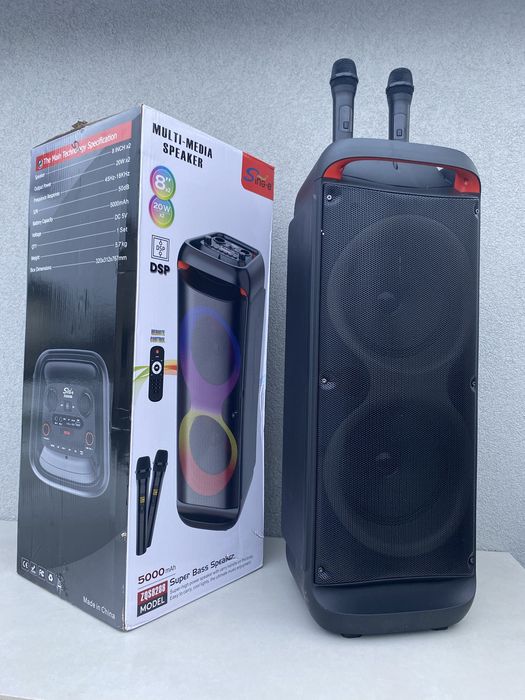 Колонка портативная Bluetooth колонка із мікрофоном FM радіо блютуз