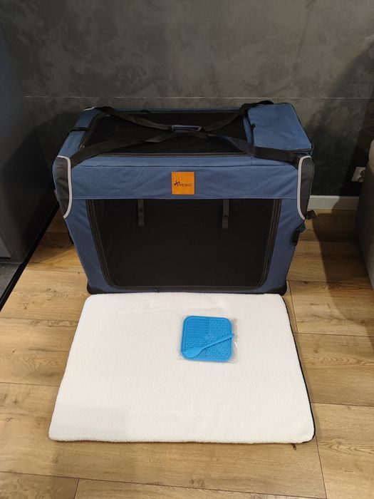 Składany transporter dla psa Tresko XXL 92x63x63, max 40kg, nowy