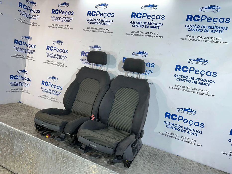 Conjunto Bancos Frente Frontais Pele  Original