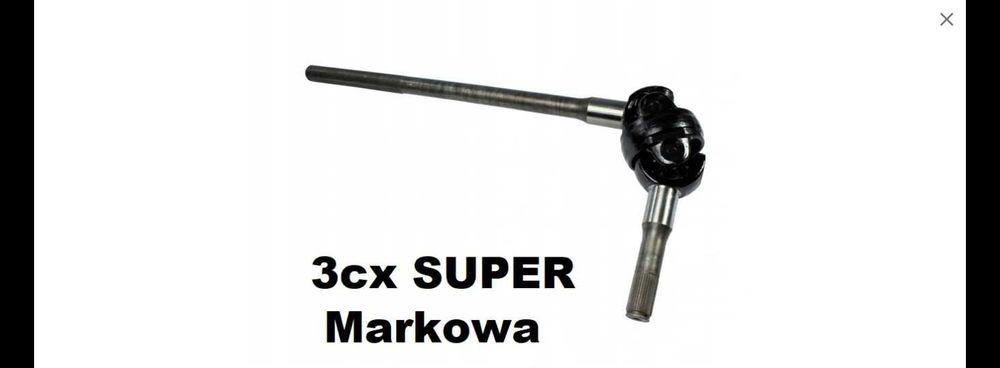 Półoś przednia Prawa JCB 3CX SUPER - Markowa