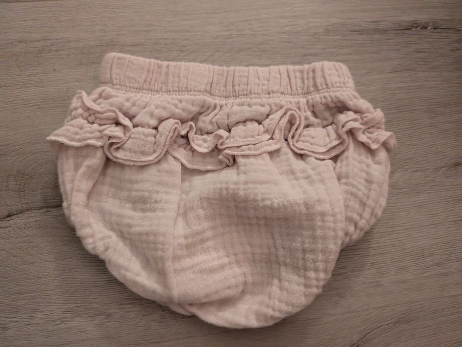 Muślinowe bloomersy niemowlęce r. 62