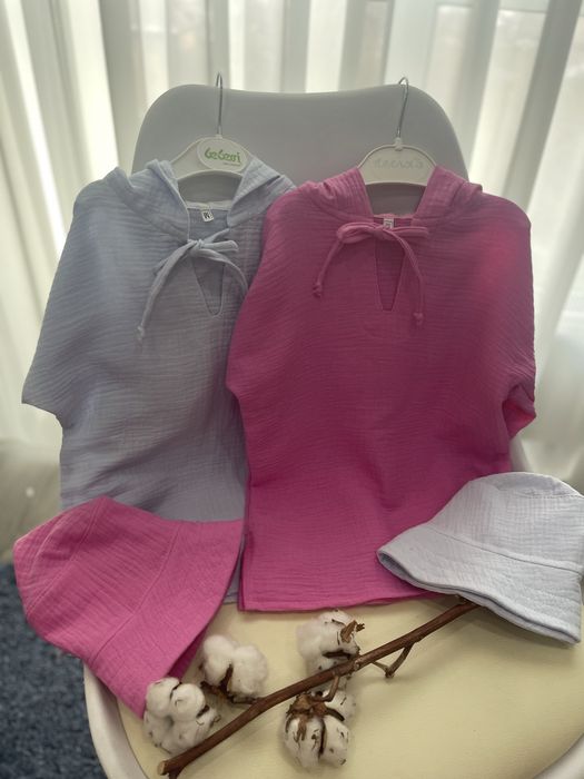 Муслінові туніки/панами/ муслиновые туники/накидки пляжные детские