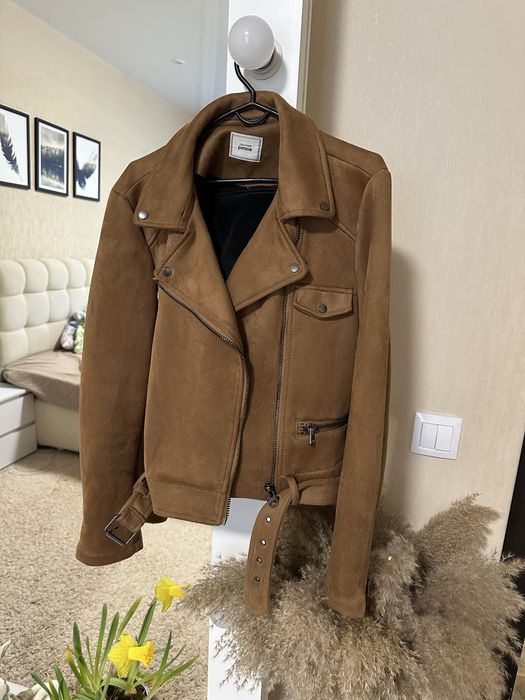 Куртка косуха штучний замш ідеальний стан