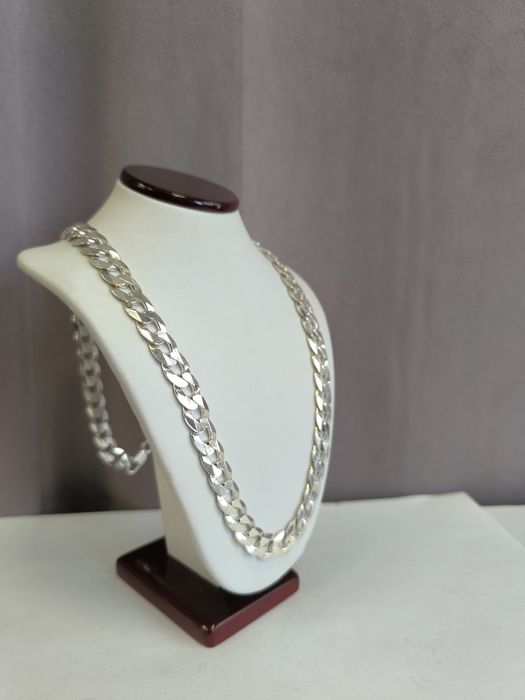 Łańcuszek srebrny Pancerka 77gr 65cm