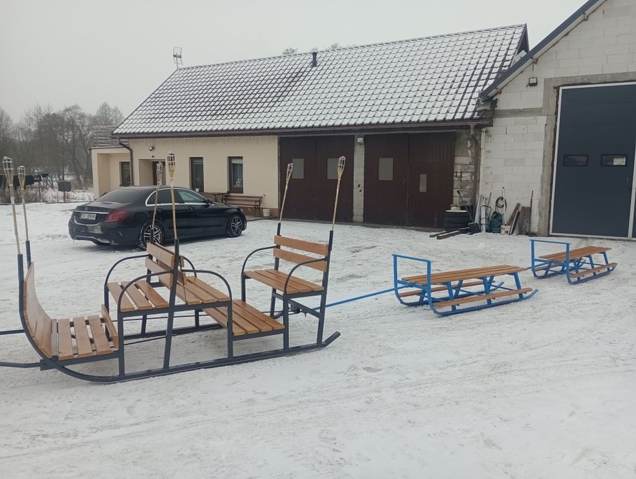 Sanki Sanie na kulig do quada traktora