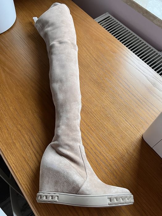 Casadei kozaki muszkieterki zamsz 35