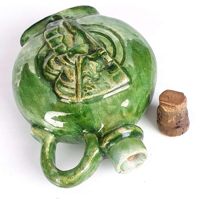 Stara Ceramiczna Buteleczka/bukłaczek