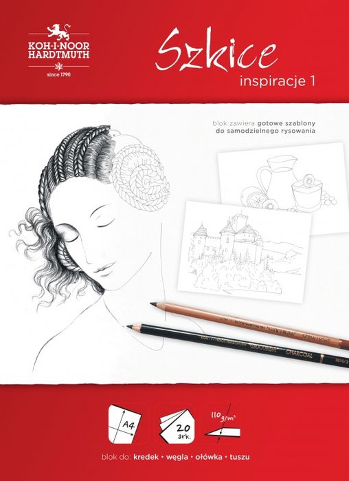 Blok A4 Inspiracje Szkice Koh-I-Noor 20 Ark. 110 G Koh-I-Noor