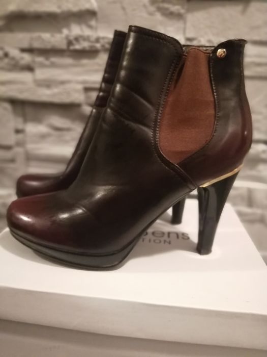 Sprzedam półbuty na szpilce kolor odcienie brązu rozm 40