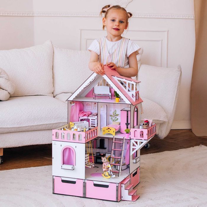 Ляльковий будинок лол з ящиками органайзерами +вітальня Кукольный дом