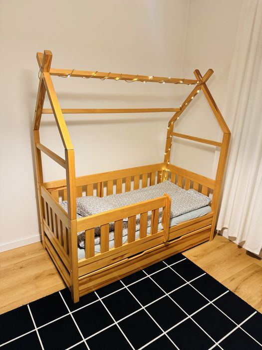 Łożko TIPI wysuwana szuflada + Materac! Solidne wykonanie!