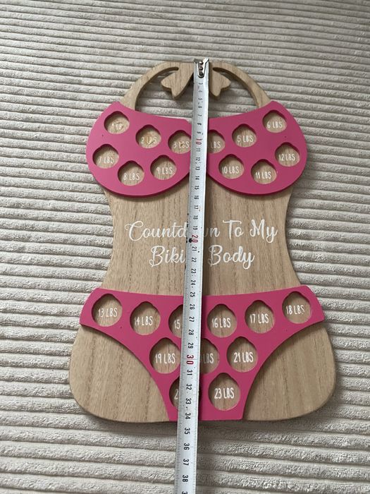 Odliczanie do utraty wagi do bikini body plaque