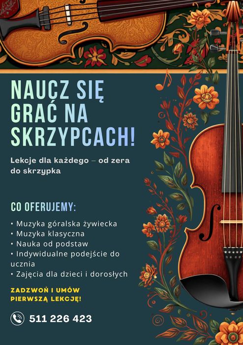 Lekcje gry na skrzypcach