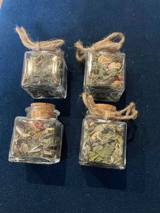 słoiczki szklane z korkiem podziękowanie dla gości