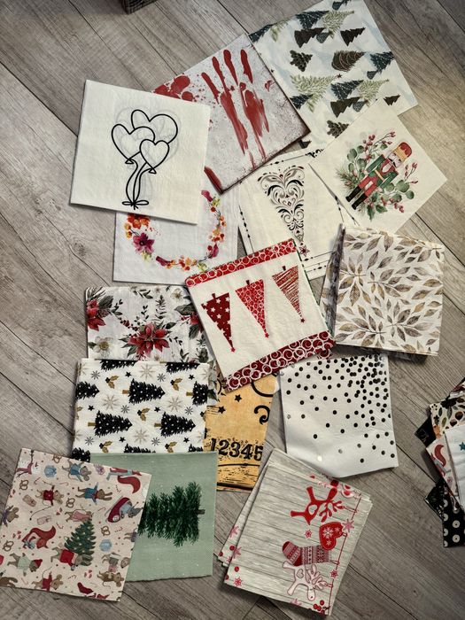 Zestaw do decoupage (serwetki i inne)