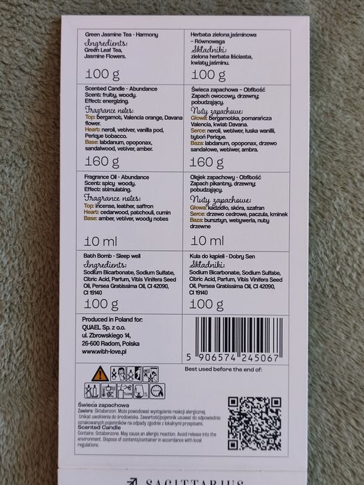 Zestaw dla Strzelca Aromaterapia zodiaki