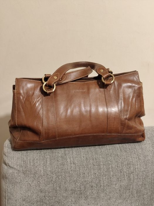 Skórzana torebka do ręki Sacatini