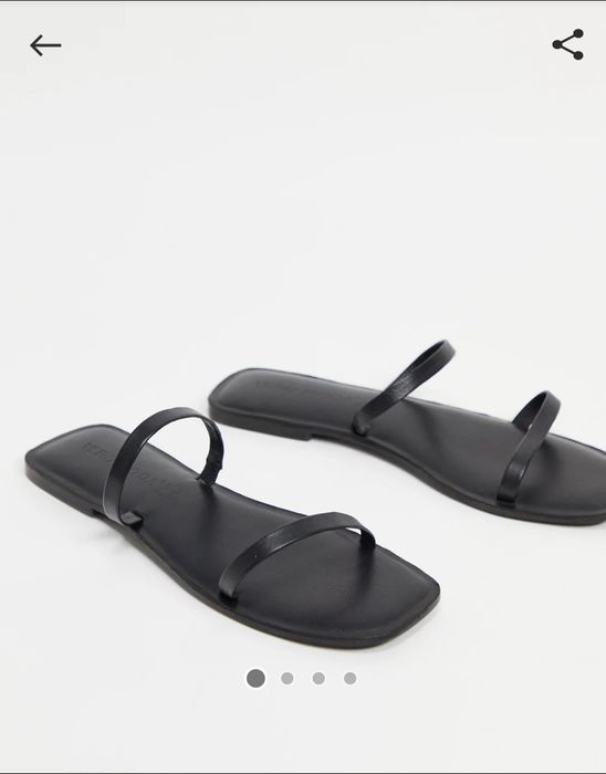 Шльопанці шкіряні Vero Moda