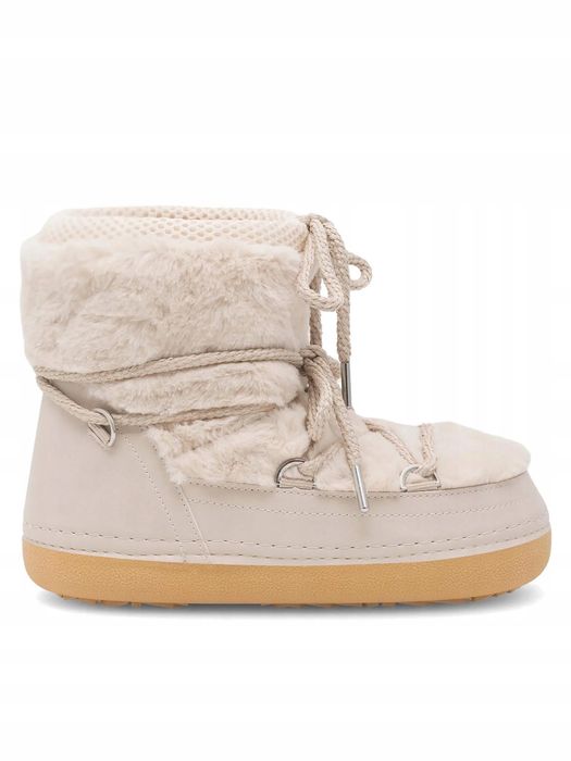 Deezee 40/41 Buty Damskie Śniegowce Seraphine N9038 Beżowe T1344