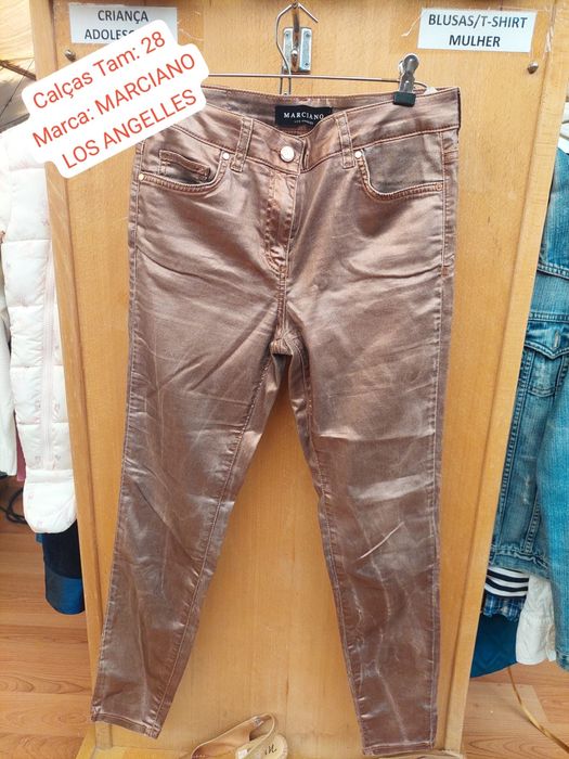 Claças de senhora dourado rosa