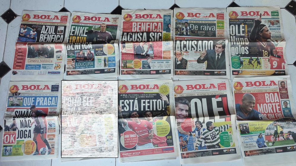Lote 66 Jornais A Bola - Ano de 2001
