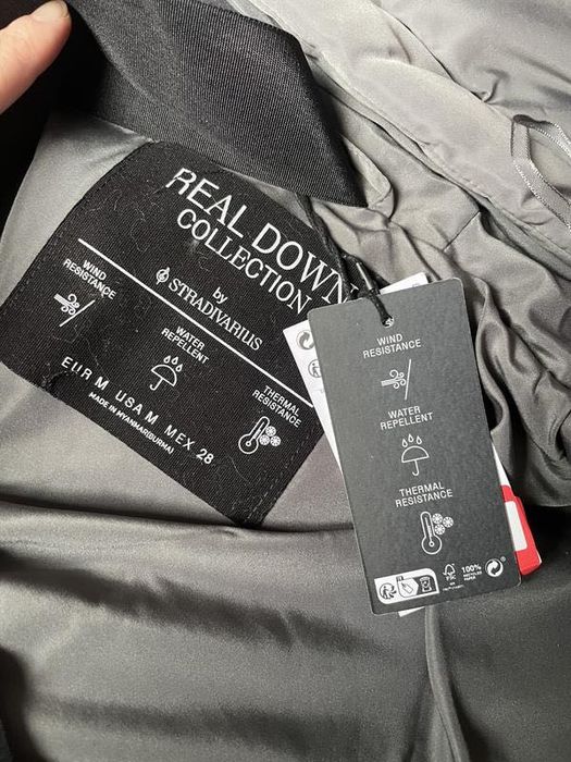 Зимовий Вітро та водонепроникний пуховик Stradivarius м розмір