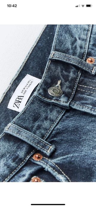 Джинси straight zara 38