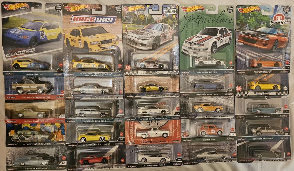 Hotwheels variáveis, miniaturas