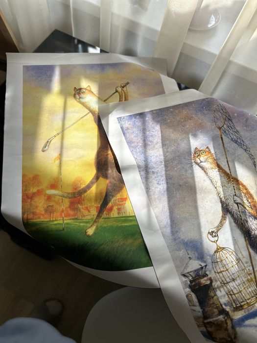 Картини на полотні коти 2 шт.