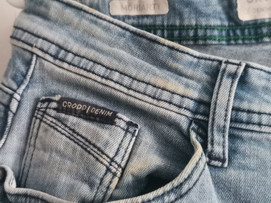 Spodnie Jeansowe CroppW: 28 L: 32 jasne
