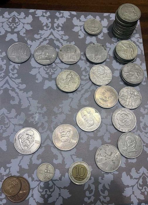 Увілейні монети рублі СРСР. Юбилейные рубли СССР