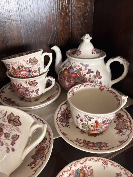 Serviço Masons England – Fruit Basket – Conjunto Completo – Porcelana Inglesa