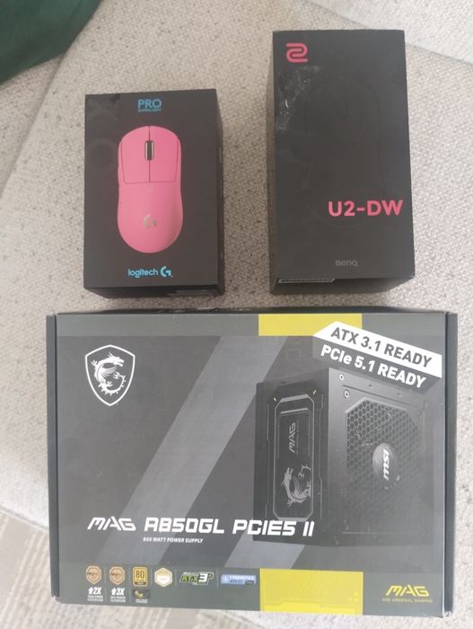 Fonte e 2 Mouses (U2 DW) e Logitech