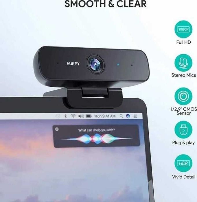 Kamera Aukey PC-W3 Full HD 1080p 2MP Mikrofon USB Plug&Play